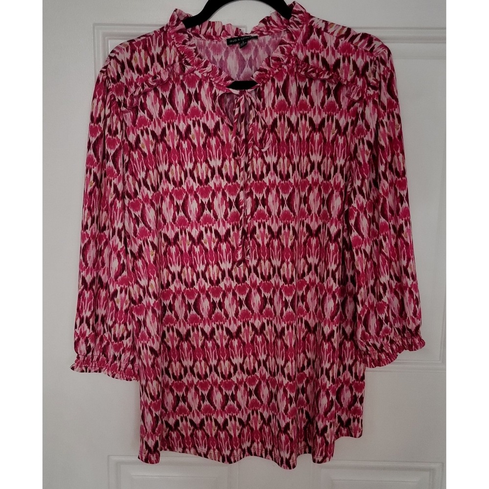 ava & grace With Tie Neckline Women‎ NWT sz L  Multicolor